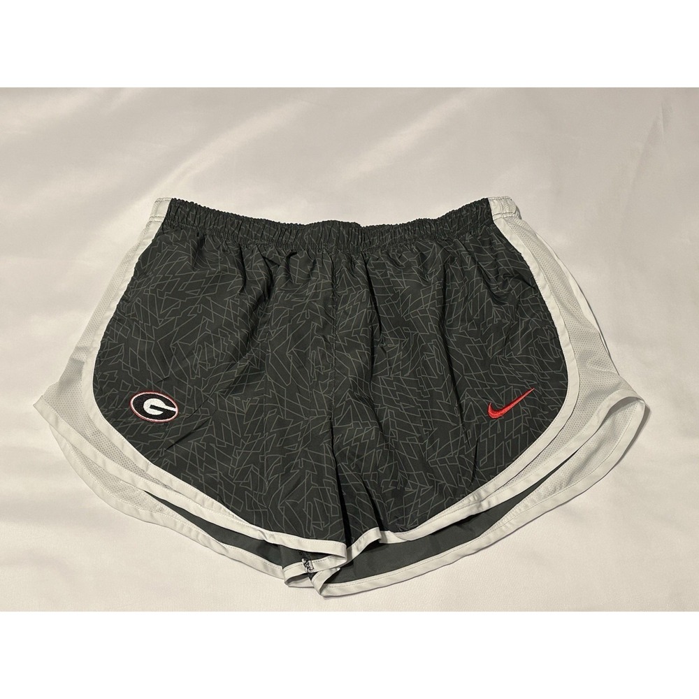 Nike Georgia Bulldogs Dri-Fit Running Shorts Women's Gray Athletic Swoosh NCAA